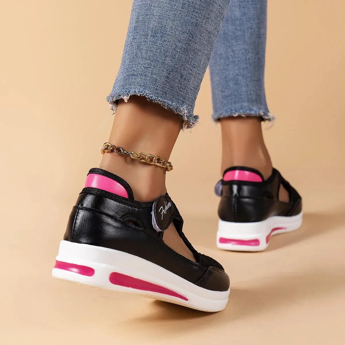 2023 Women's Sneakers Platform Casual Breathable Sport Design Vulcanized Shoes Fashion Tennis Female Footwear
