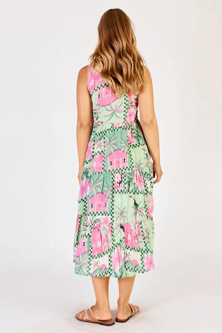 Audrey Tiered Midi Dress