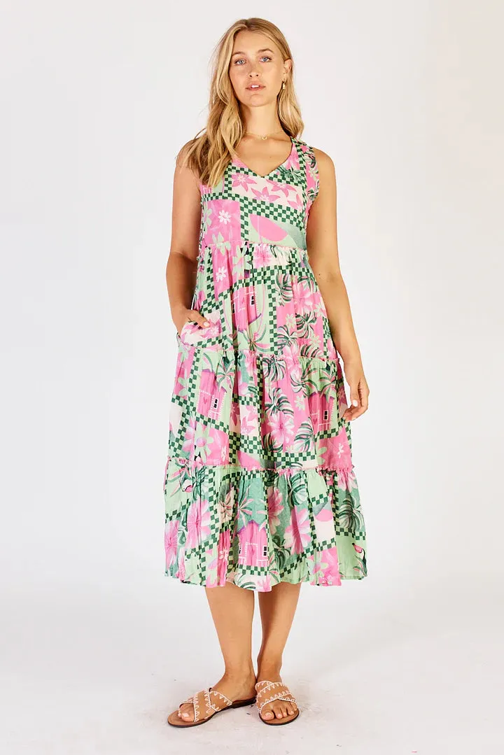 Audrey Tiered Midi Dress