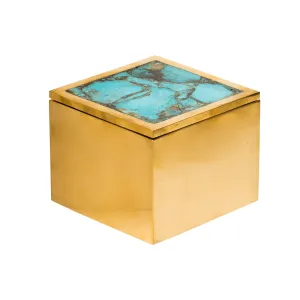 Brass & Turquoise Box
