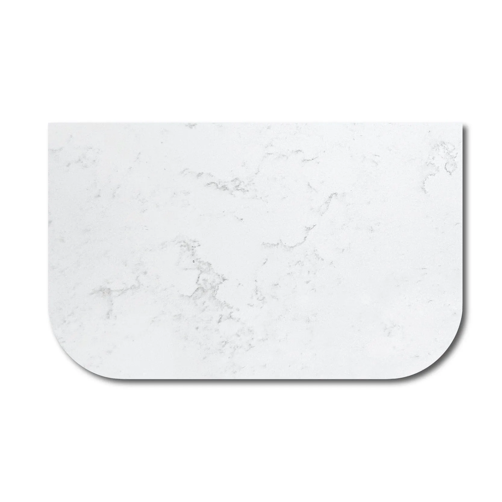 Ellie 750mm Curved Wall Hung Vanity   Luxe Stone Top