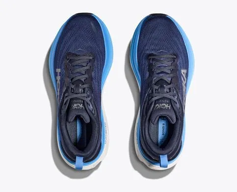 Hoka Men's Bondi 8 Running Shoes- Outer Space/All Aboard